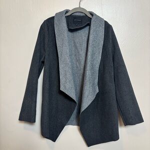 NWT Dictionary Women’s Jacket Sweater Cardigan Open Gray Polyester‎ Size Large